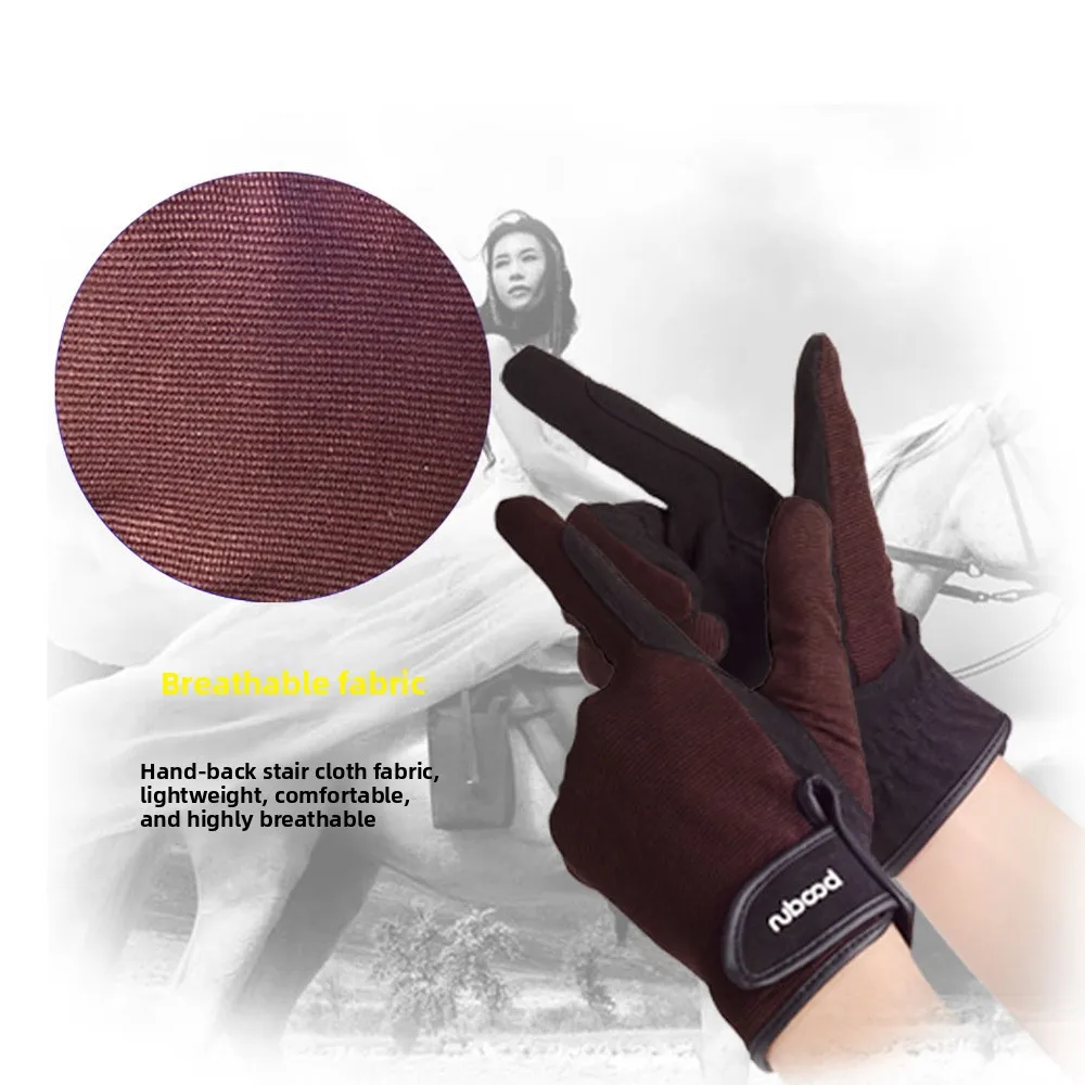 Gift Box Gloves Unisex Non Slip Wear Resistant Professional Equestrian Horse Riding Outdoor Sports One Size