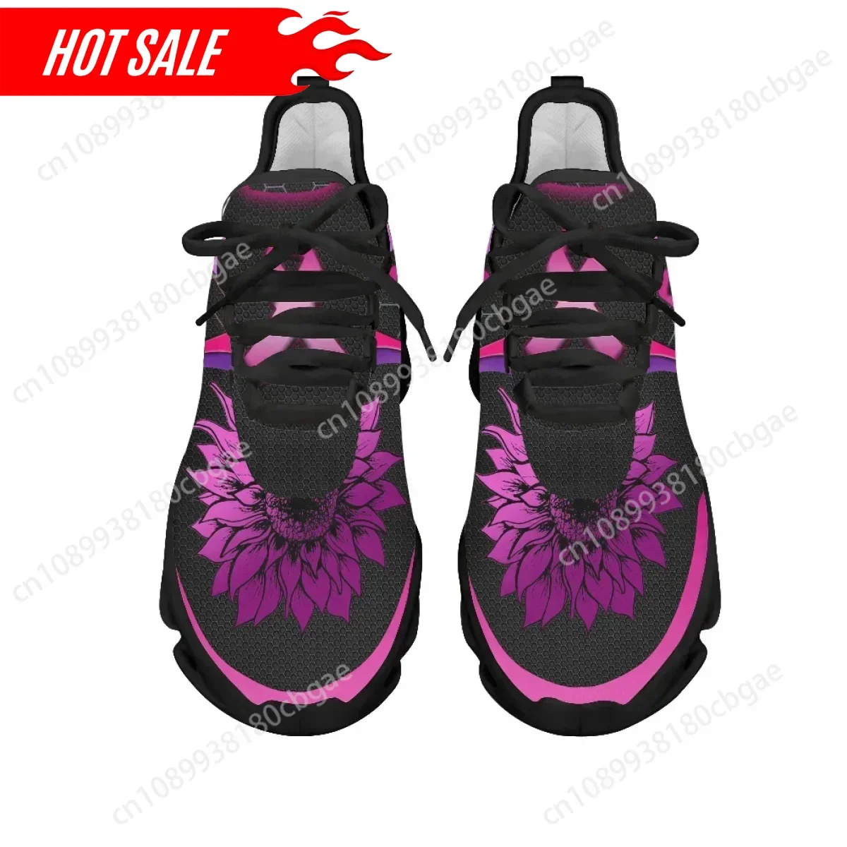 

Breast Cancer Awareness Brand Design Shoes for Women Wear Resistance Running Sneakers Unisex Non-Slip Mesh Sport Outdoor Tennis