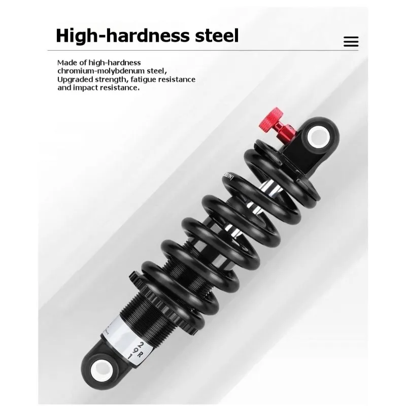 ABKJ-Rear Shock Absorber Damping, Full-Suspension Off-Road Mountain Bike Hydraulic Spring Shock Absorbers, Electric Scooters