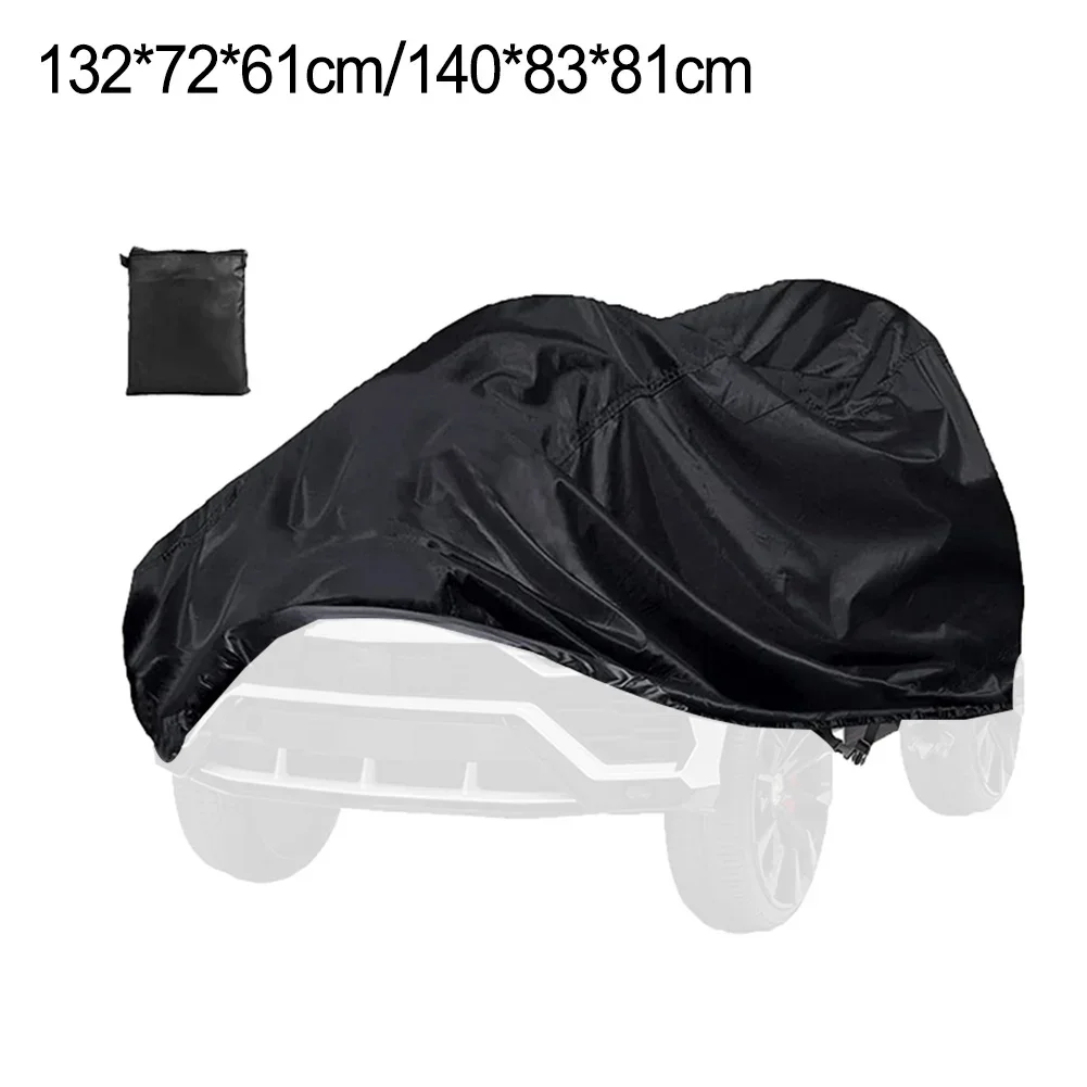 

210D Oxford Cloth Kids Car Cover Kids Ride-On Toy Car Cover Dust Cover Black Toys Accessories 132*72*61 Cm,140*83*81cm