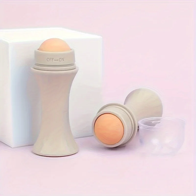 ลูกกลิ้งดูดซับน้ํามันบนใบหน้าเครื่องมือดูแลผิวหินภูเขาไฟดูดน้ํามันทําความสะอาดได้กําจัดน้ํามันบนใบหน้าเครื่องมือแต่งหน้าดูแลผิว