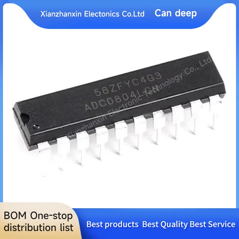 1PCS/LOT ADC0804LCN ADC0804 DIP20 8-bit CMOS sequential comparison A/D converter in stock