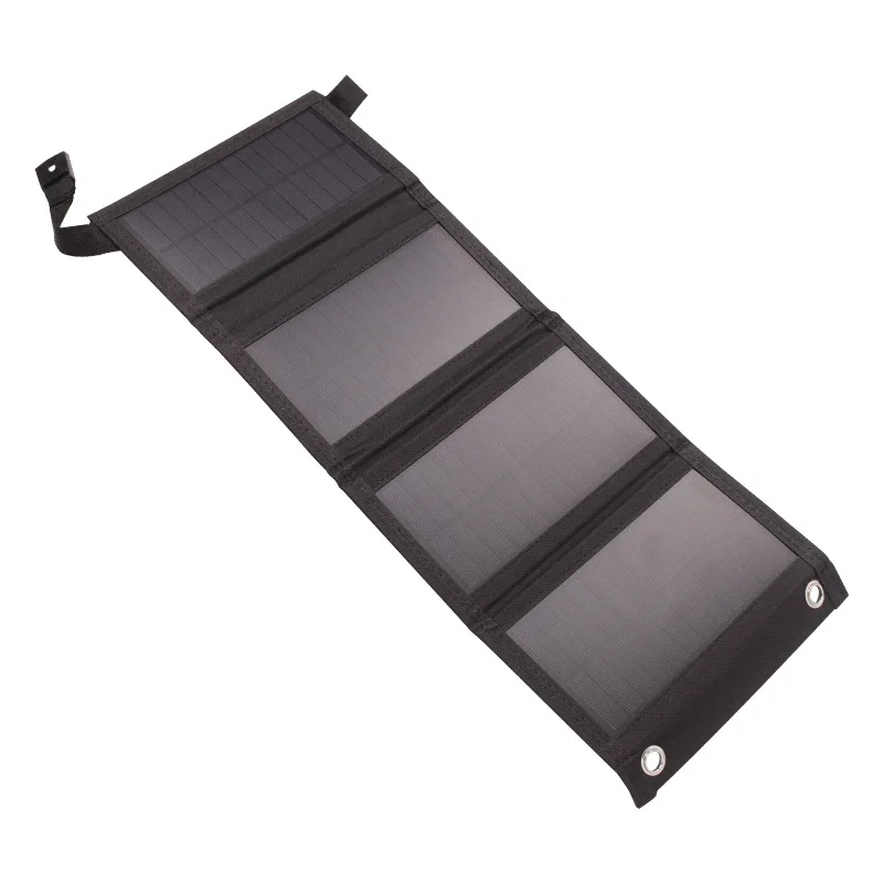 4 أضعاف USB لوحة طاقة شمسية قابلة للطي الألواح الشمسية القابلة للطي للسفر الهاتف المحمول شحن البنك مصباح يدوي مروحة حقيبة الهاتف المحمول #6