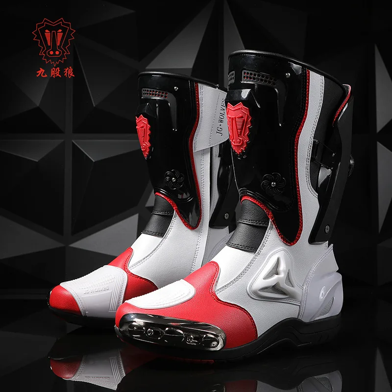 Winter Motorcycle Riding Boots Rally Off-road Motorcycle Riding Shoes Women's Windproof Non-slip and Anti-impact Knight Boots