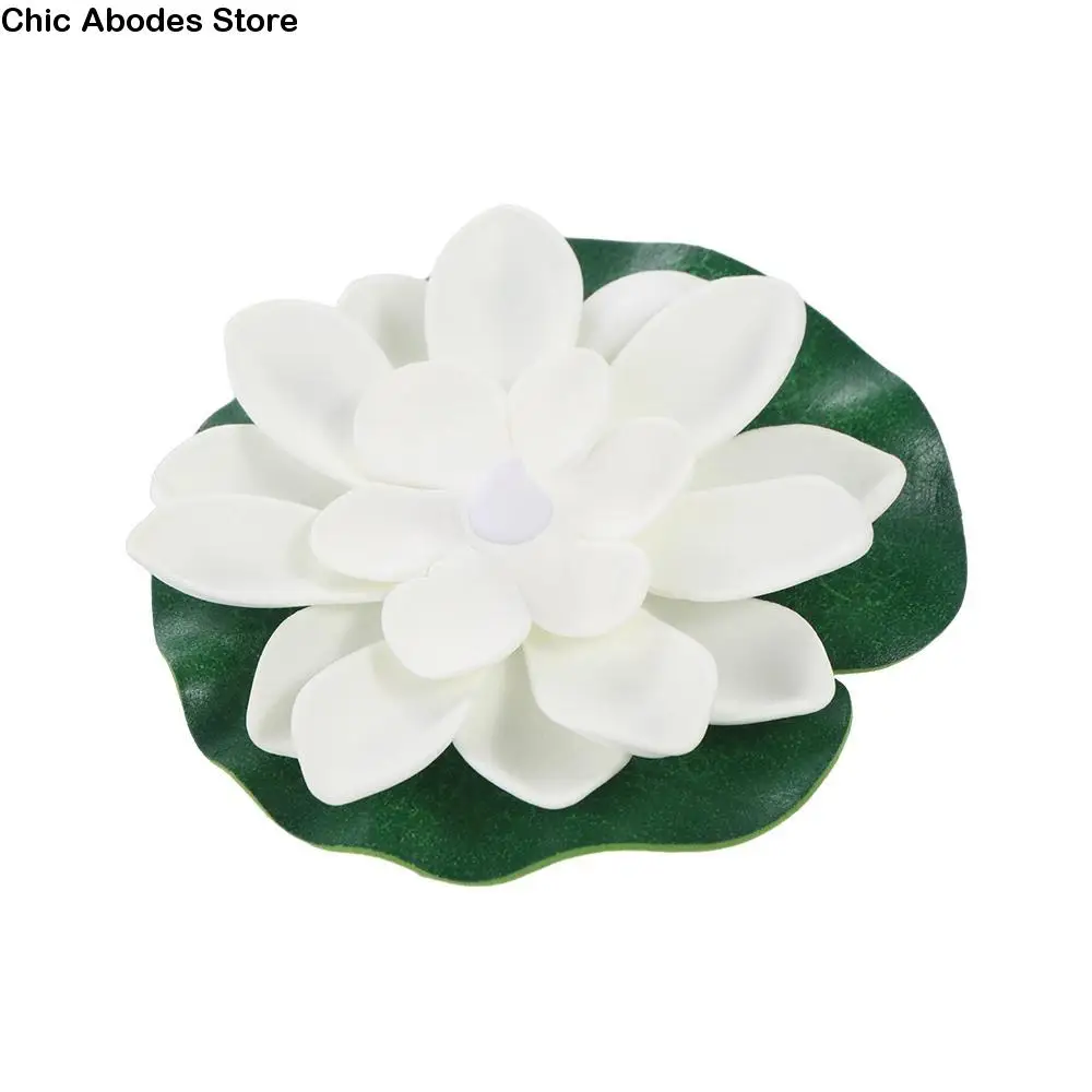 Floating Induction Floating Water Lotus Lamp Waterproof Lotus Artificial Lotus Lamp 10cm LED Electronic Candle