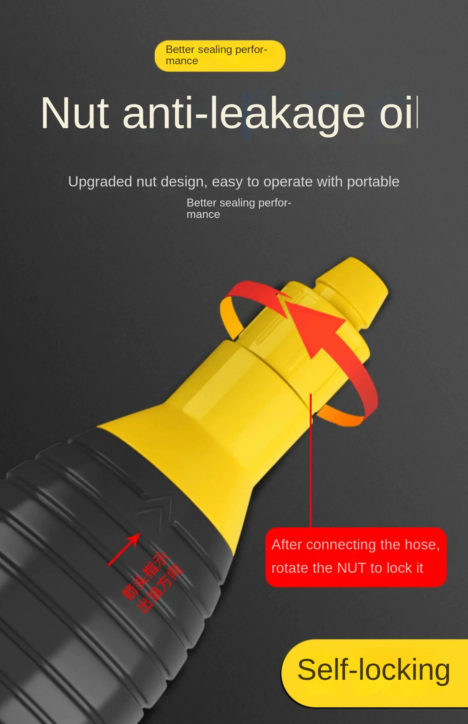 Handkraftstoffpumpe, Auto-Kraftstofftank-Saugpumpe, Öl-Transferpumpe, Benzin-Diesel-Flüssigkeits-Handpumpe, Kraftstoffspargerät für Benzin – Detail 12