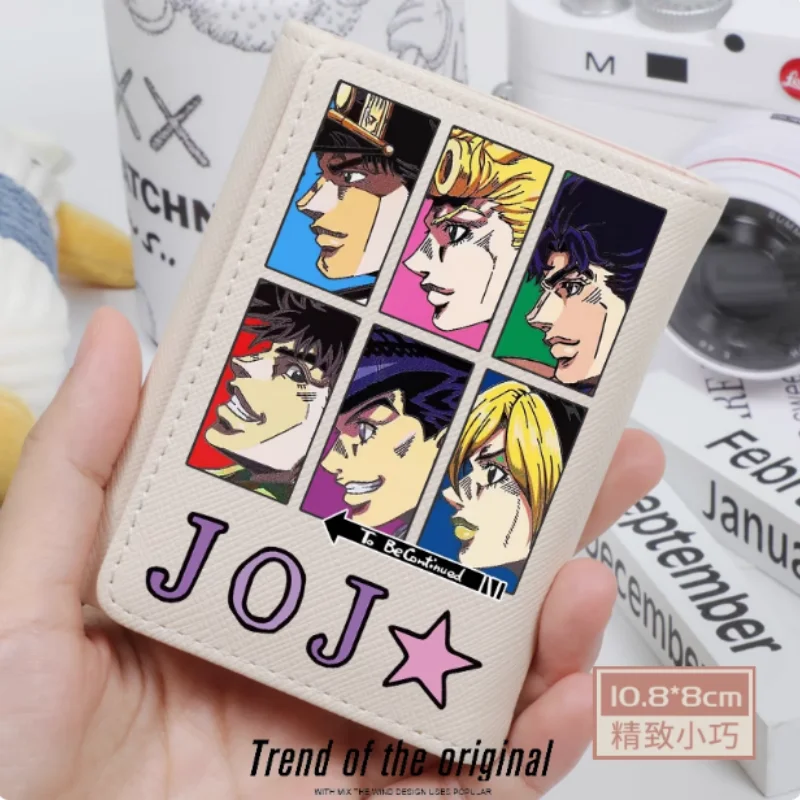 

Аниме Jojos Kujō Jōtarō Jolyne Cujoh Giorno Giovanna, модный кошелек из искусственной кожи, держатель для карт, сумка для денег, подарок для косплея B2371