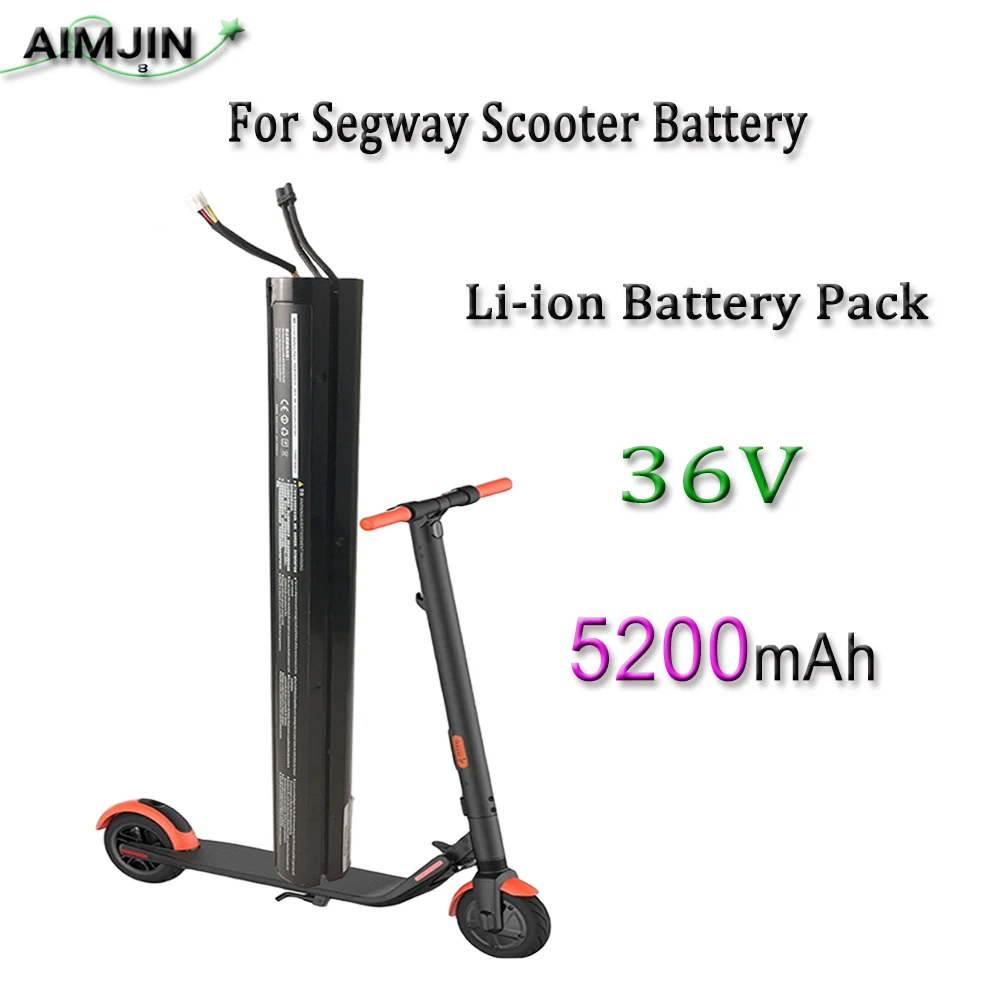 

Original Factory Ninebot Segway Scooter Battery 36V 5200mAh Scooter Fastener Real Capacity For Ninebot Segway ES1 ES2 ES4 Series