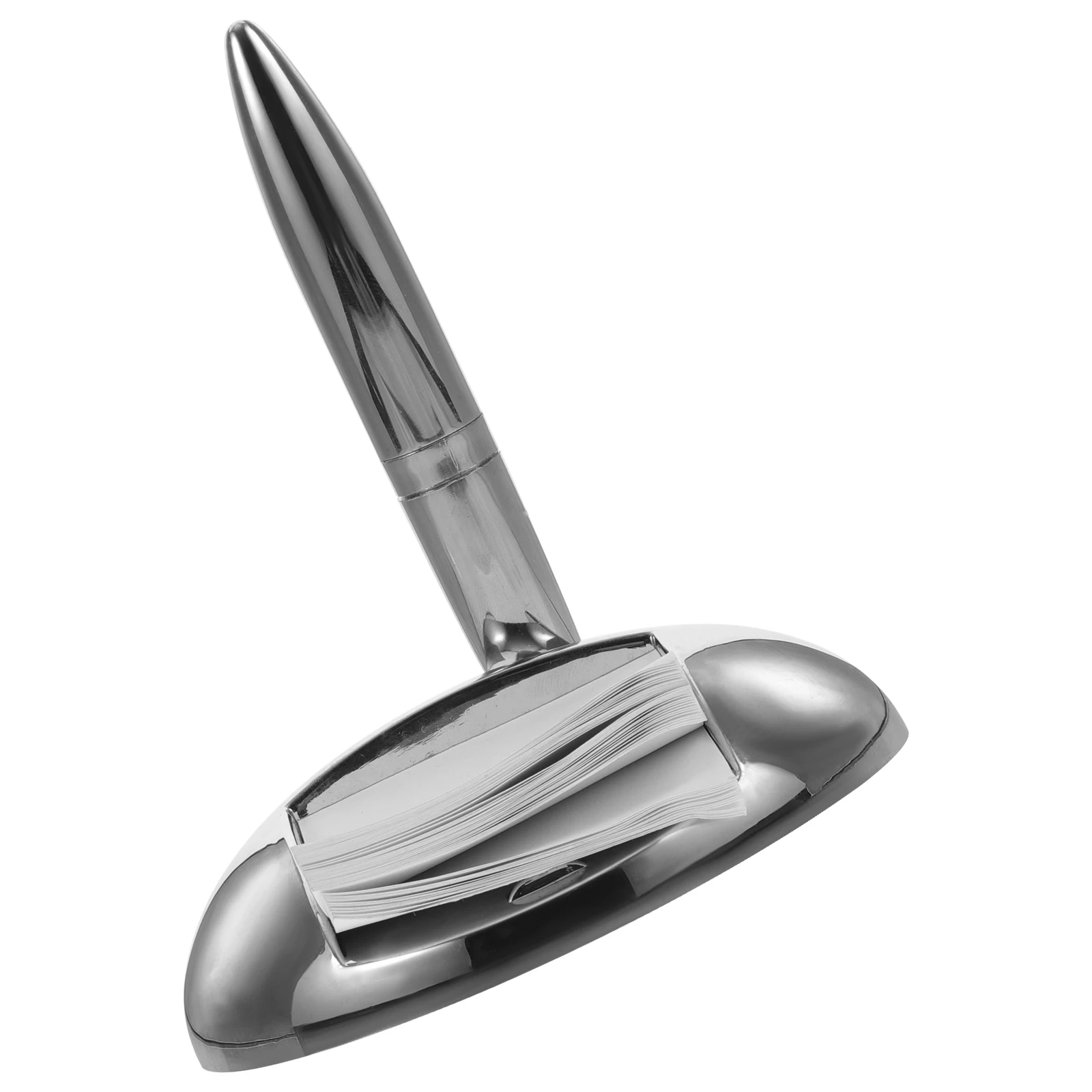 Ballpoint Pen Holder Exquisite Writing Multifunction Silver Metal Counter Business