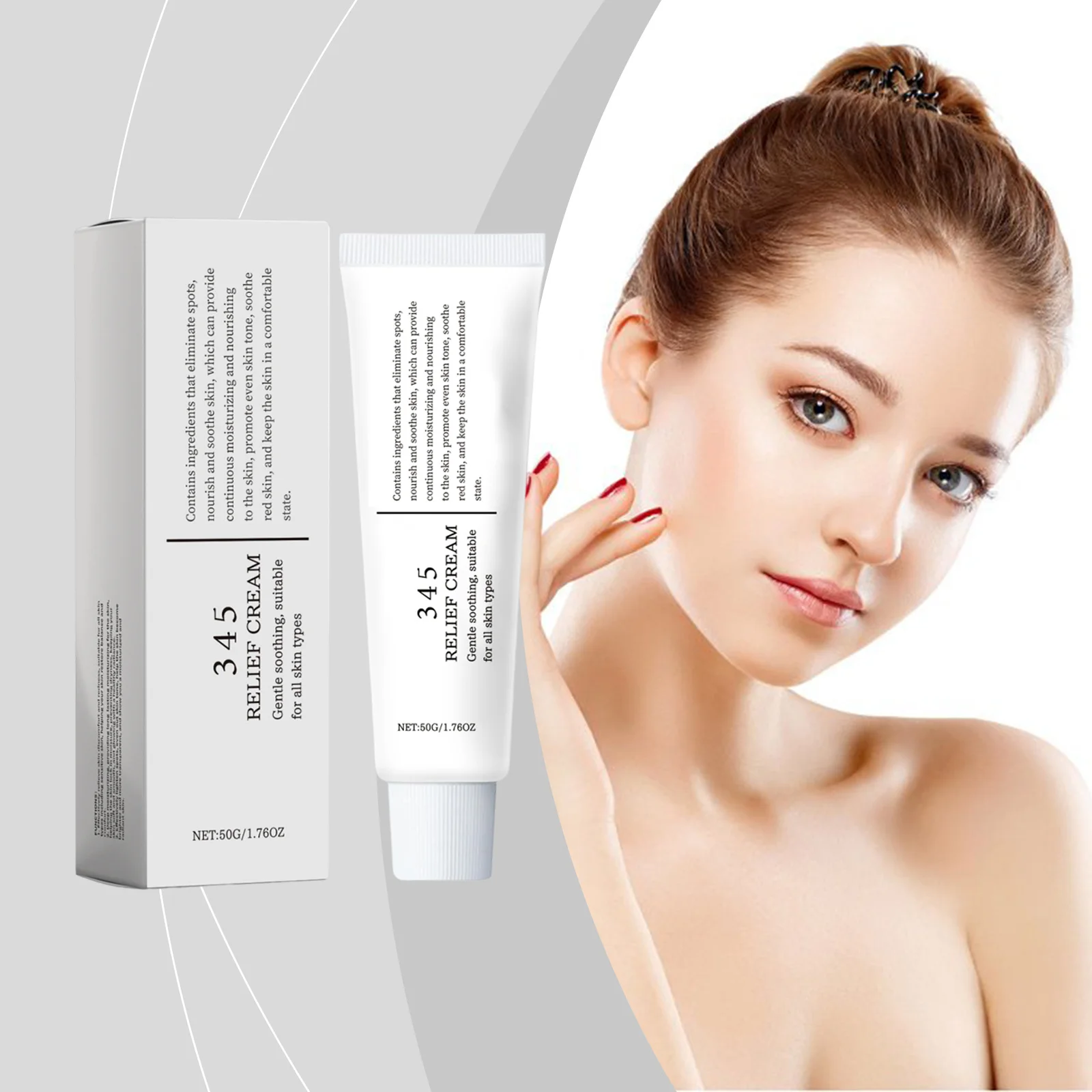 

Soothing Face Cream Relieve Redness Moisturize Brighten Skin Reduce Skin Discomfort Improve Dryness Hyaluronic Acid Care Cream
