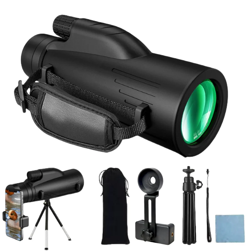 5000M High-power Monocular Telescope Professional Portable Telescope 12x50 Night Vision Monocular High Magnification