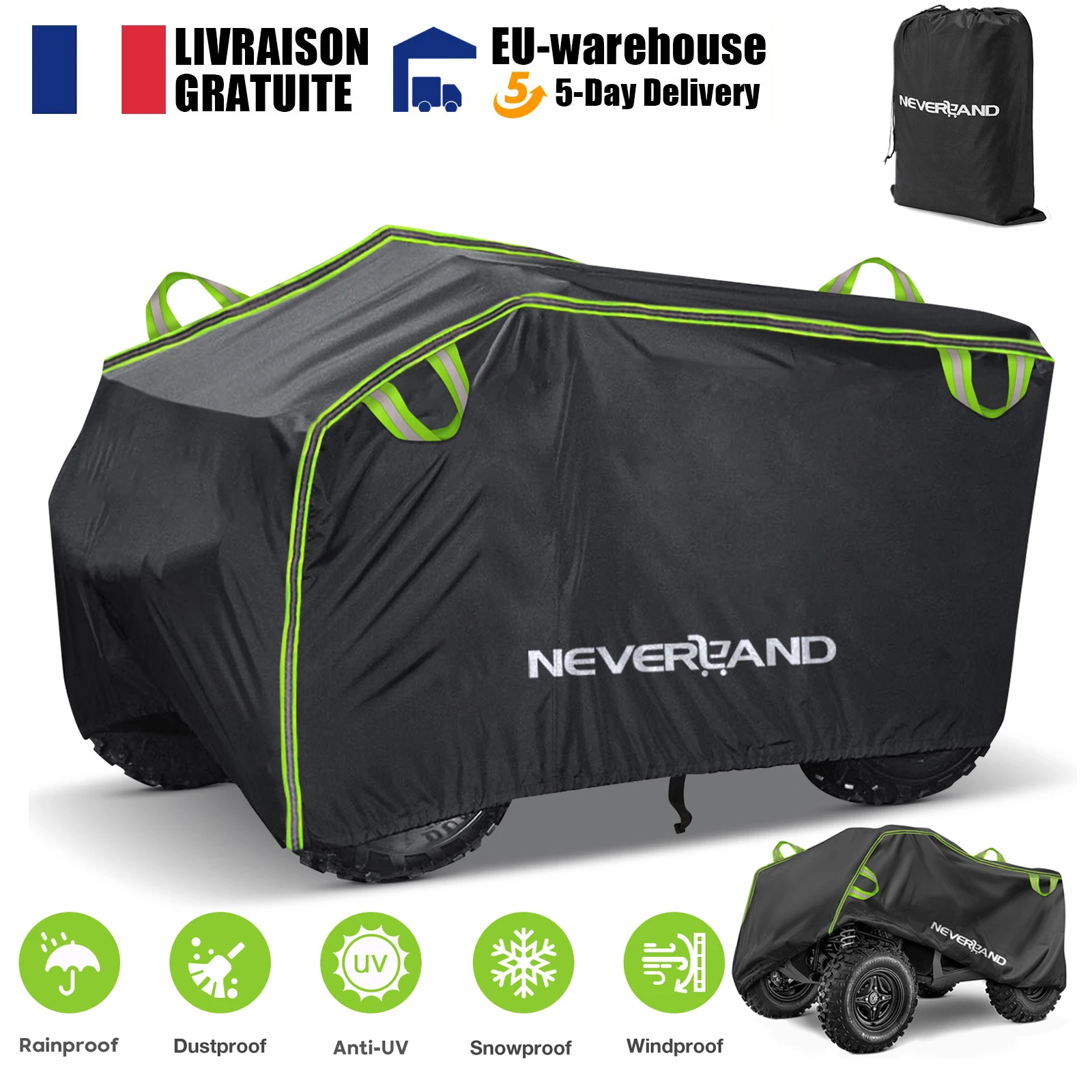 NEVERLAND Motocycle Covers ATV QUAD UTV Accessorice Motor Quad Bike Cover Case Waterproof Rain Dust Anti-UV Wind Protect Covers