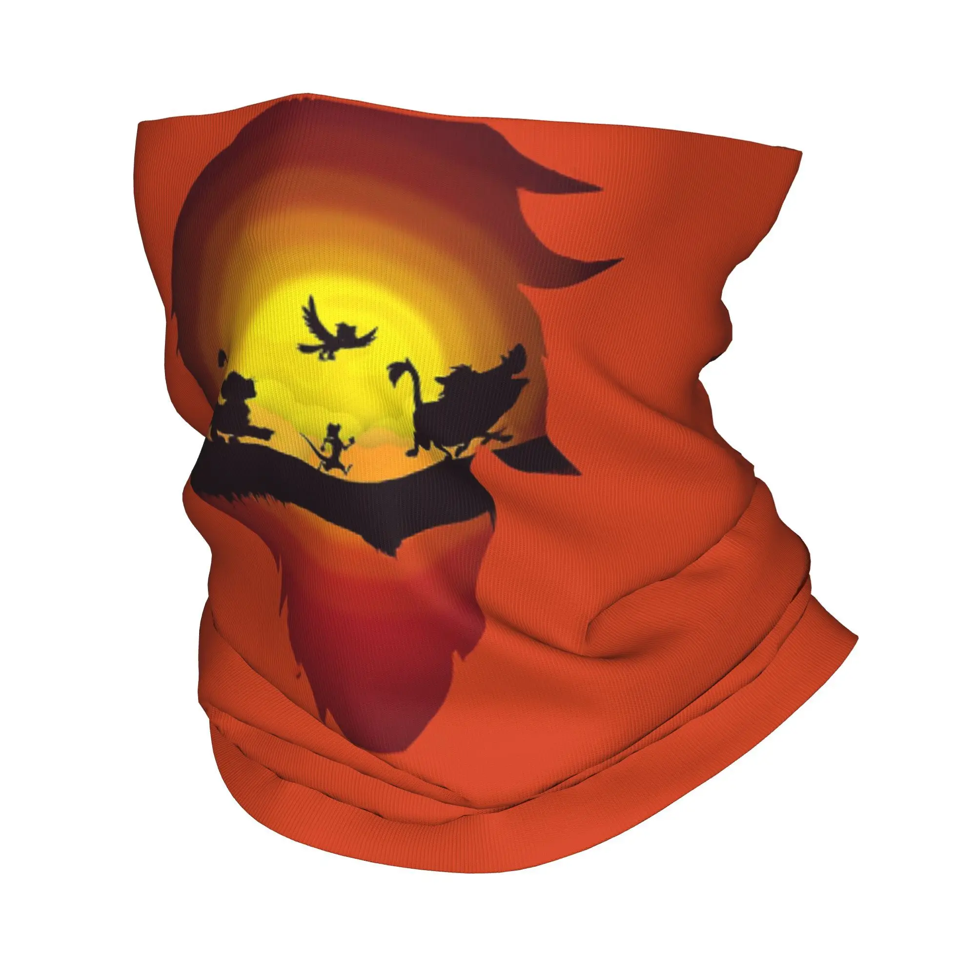 Hakuna Matata Bandana Penutup Leher Syal Masker Cetak Hiasan Kepala Hangat Lari Uniseks Dewasa Musim Dingin