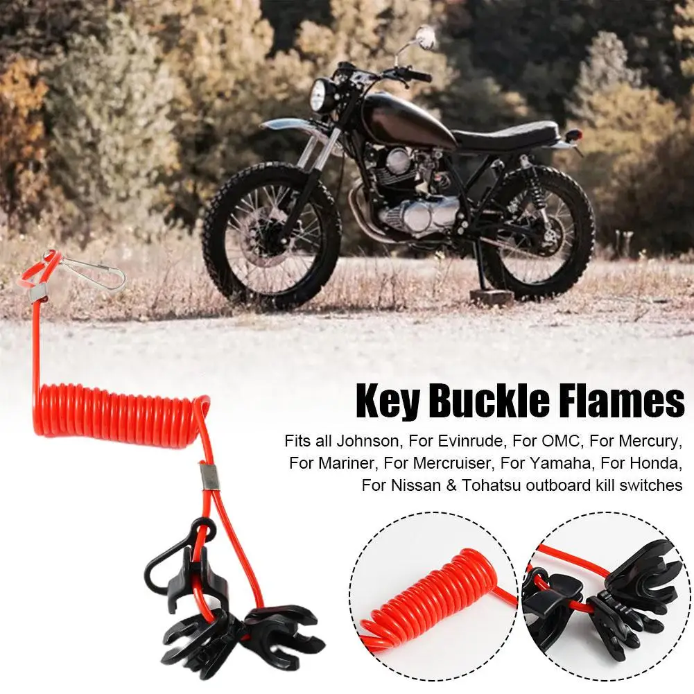 Motorcycle Boat Emergency Safety Rope For Yamaha Outboard Engine Keychain Flameout Safety Rope Boats Accessories A0T8