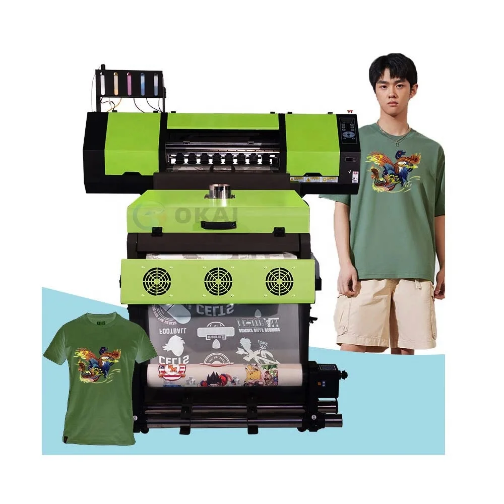 OKAI Printing Machine 60cm(24inches) DTF Digital Heat Dtf Printer Printing Machine I3200,XP600 Dtf Printer