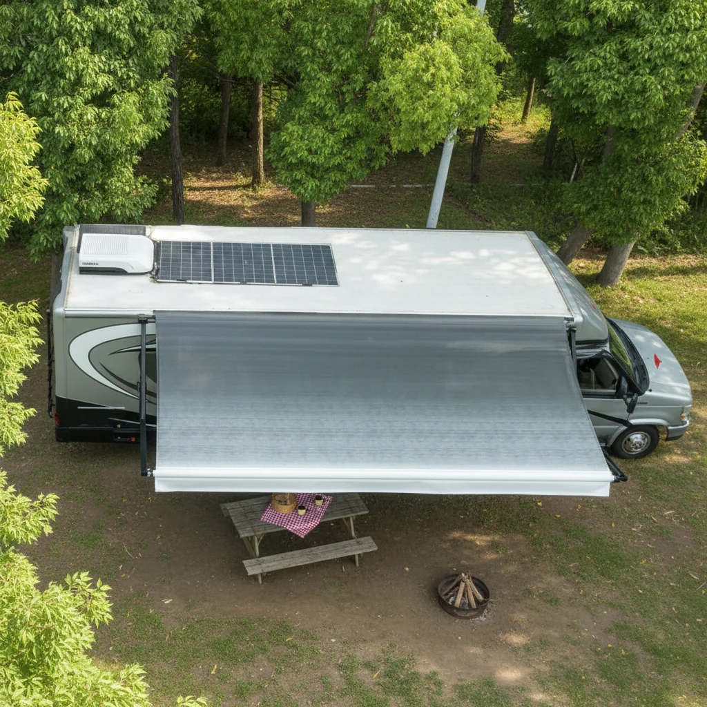 

W5700 Motorized Roll Out Power Awning for RV Accessories Motorhome Trailer RV Caravan Awning