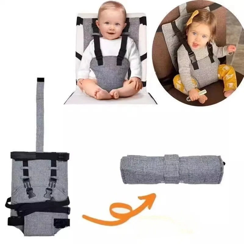 Portable Baby Dining Chair Safety Straps Anti-Slip Adjustable Belt for Infants Kids Eating Protection Guard Travel Essential