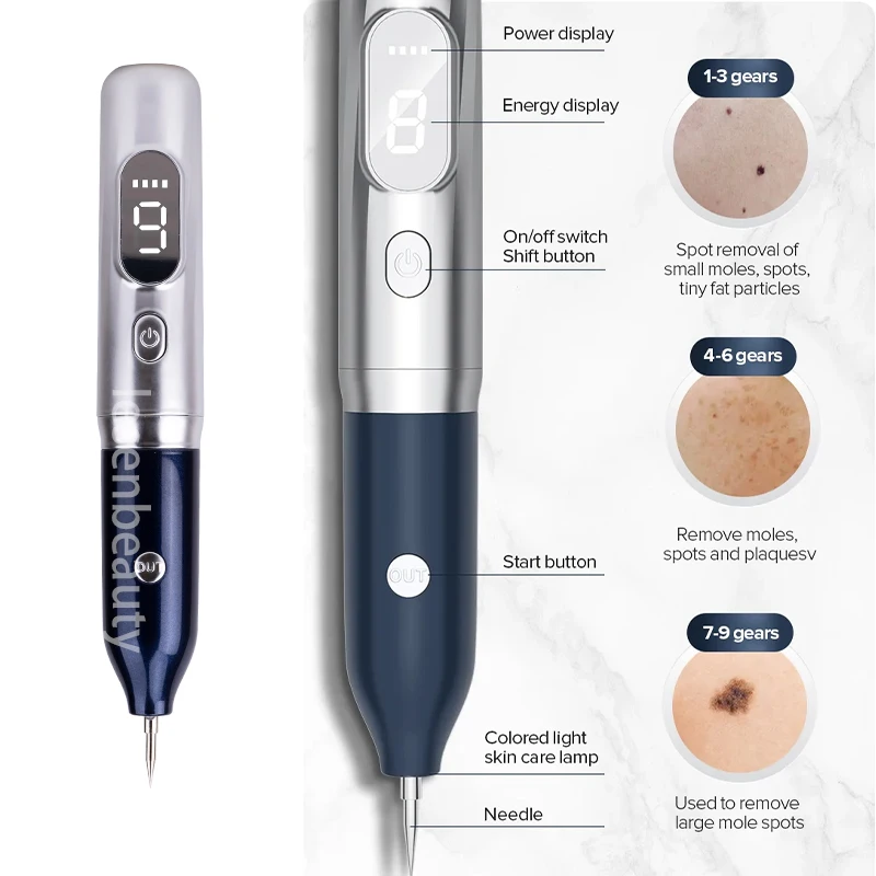 Laserverwijdering Van Verructe Naevus Skin Tag Sproeten Zwarte Stippen Papilloma Verrucous Naevus Acne Tattoo Laser Pen Led Display Less