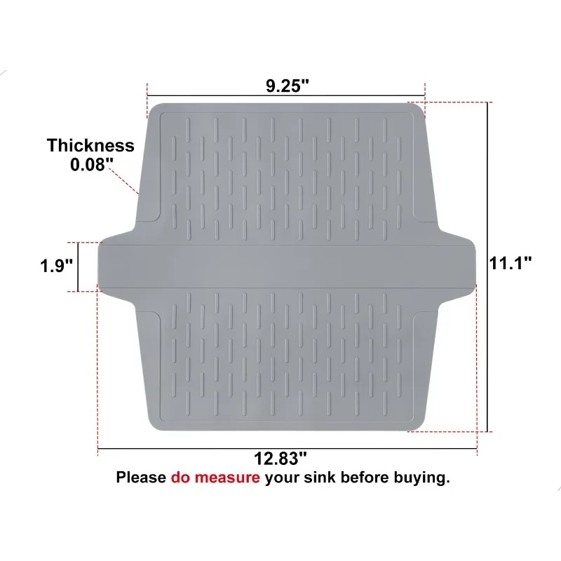 Sink Saddle, Kitchen Sink Mat, Divider Protector Mat, Silicone Protector