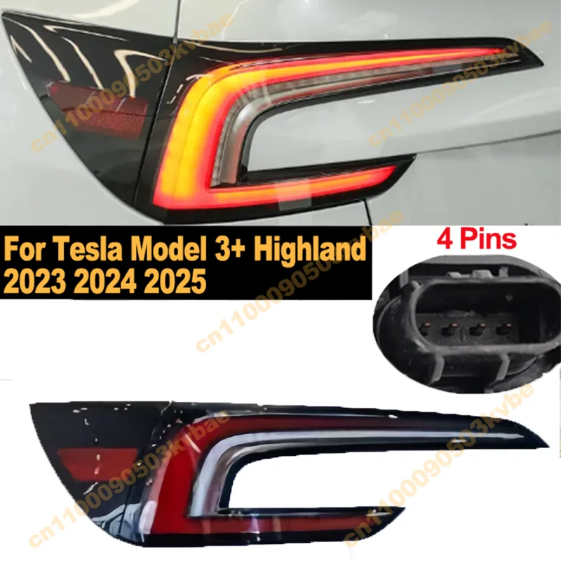 

Car Tail Light Assembly Brake Lamp For Tesla Model 3+ Highland 2023-2025 Rear Taillights Turn Signal Reversing Light Accessories