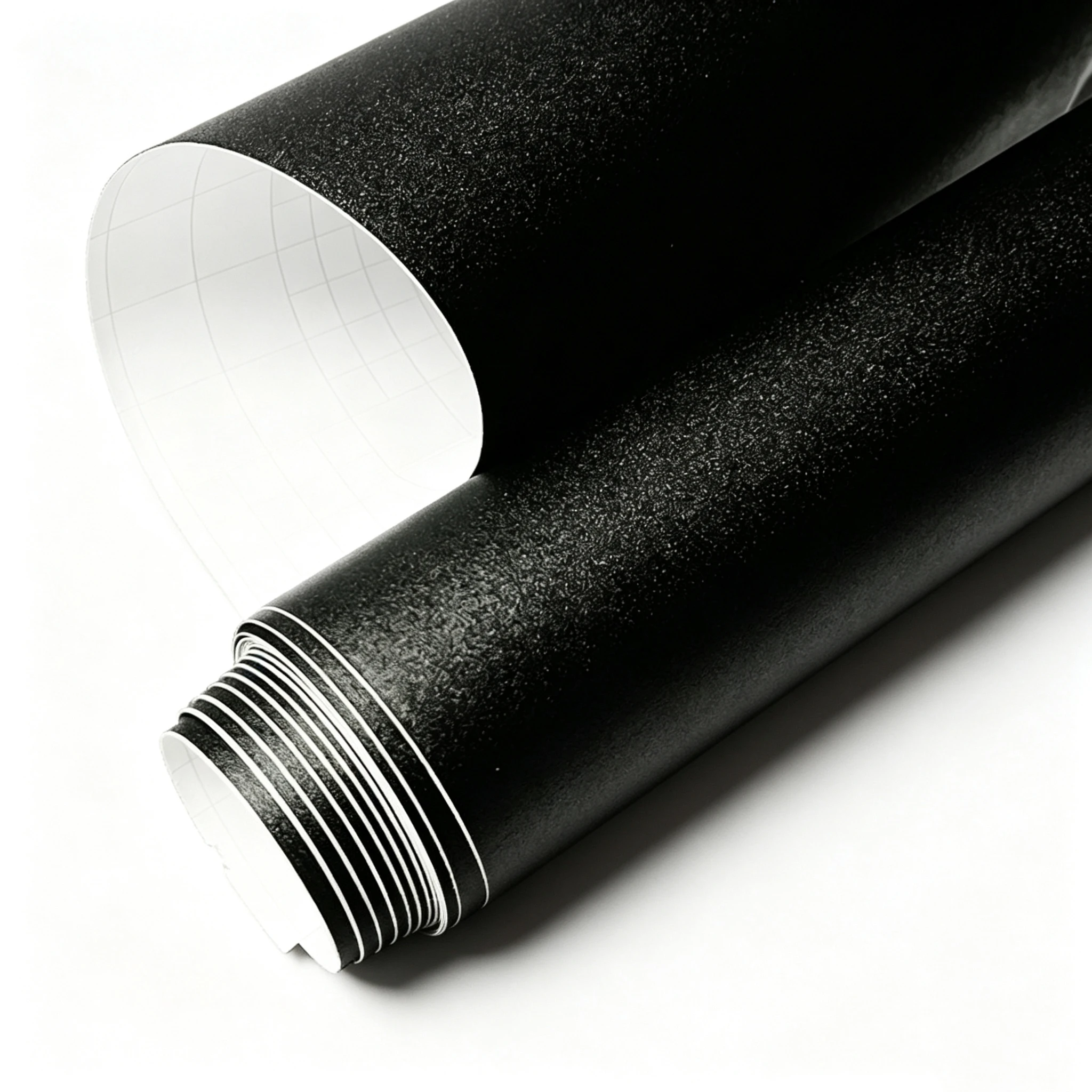Rollo de Vinilo Negro Mate Esmerilado con Tecnología Air Release, Autoadhesivo para Envoltura de Coches y Motocicletas, Adhesivo DIY