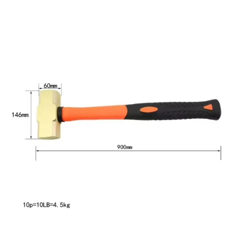 

Brass Do Not Damage the Equipment Multipurpose Tool Hammer Sledge 10p for Chemical Plant for Pharmaceutical Factory