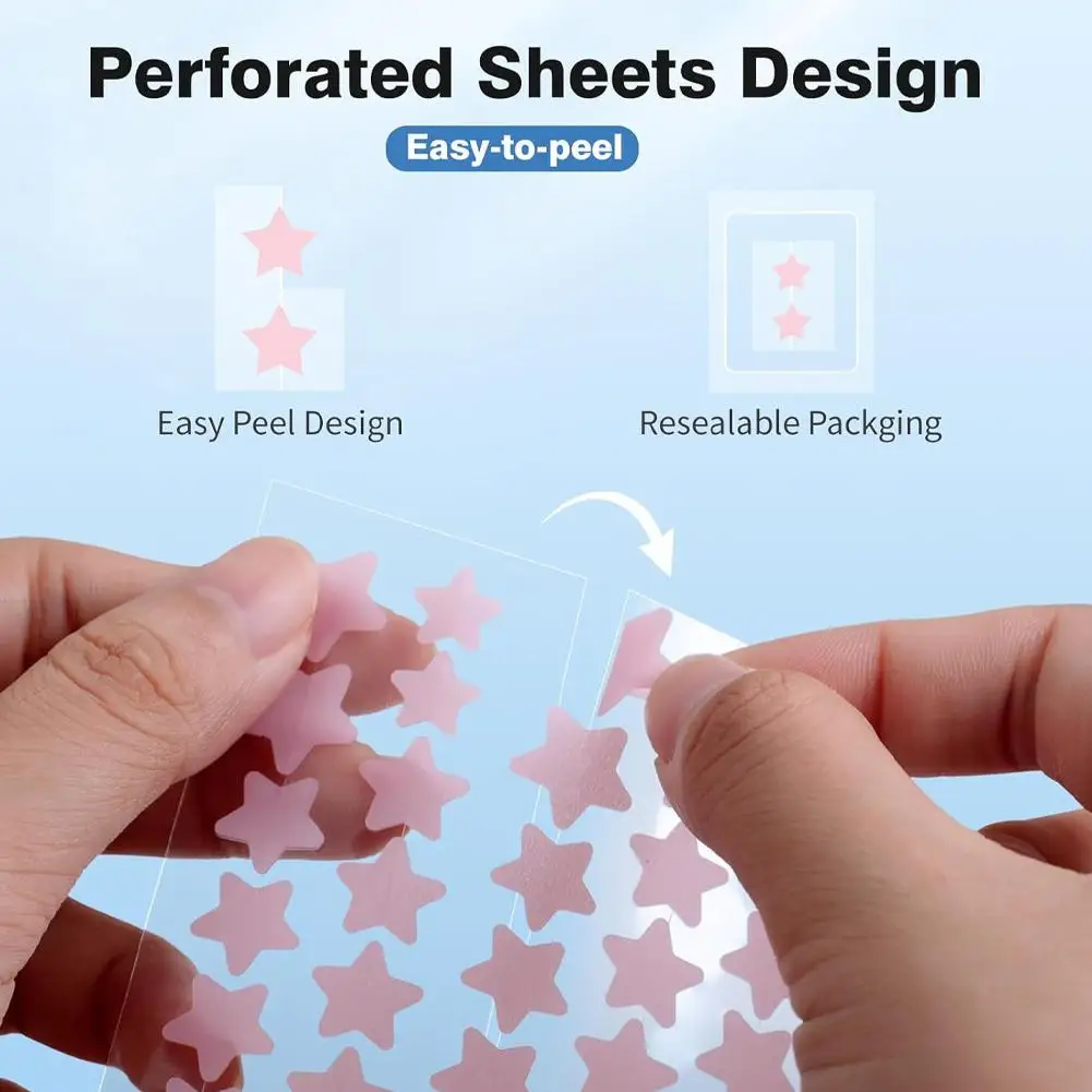 600 個カラフルなスターにきびパッチ目に見えないにきびカバー除去マイルド非刺激性にきびパッチ閉じた面皰パッチスキンケア