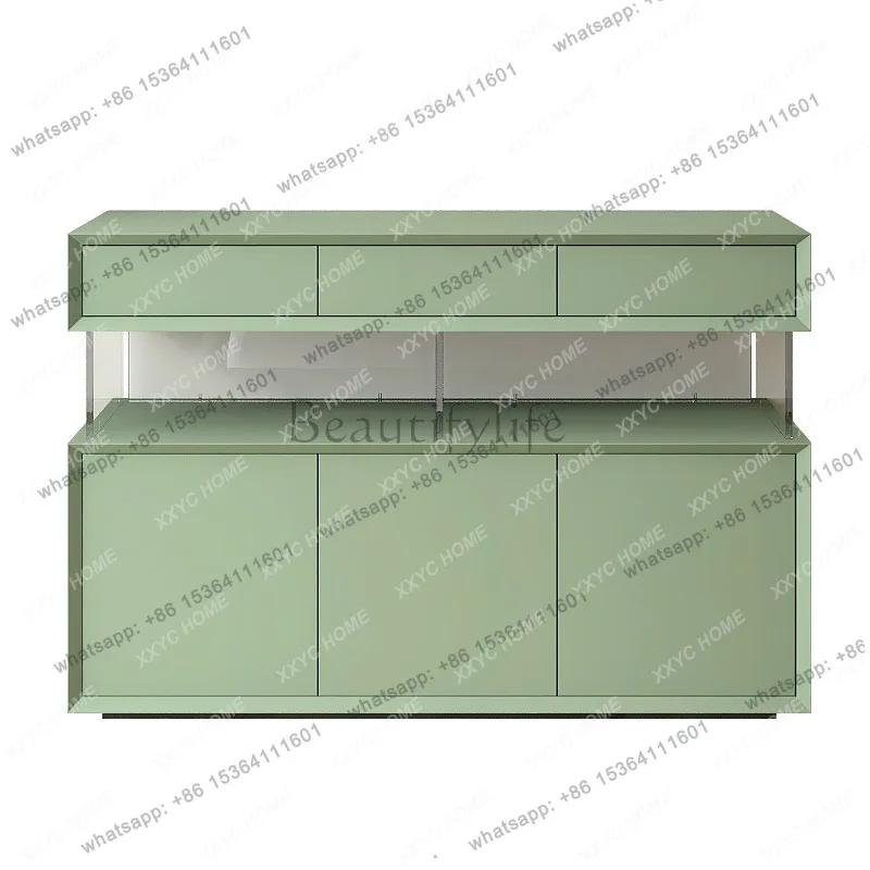 minimalist paint suspension dining side cabinet simple modern entrance foyer porch cabinet solid wood