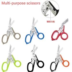 Medical First Aid Scissors Multifunctional Outdoor Folding Tactical Scissors Outdoor Survival Tools Small First Aid Scissors Set