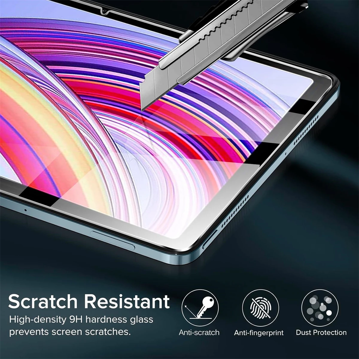 Film de protection pour Redmi Pad Pro 12.1 pouces 2024 HD avec caméra verre trempé dureté 9H anti-rayures pour Xiaomi Poco Pad 12.1"