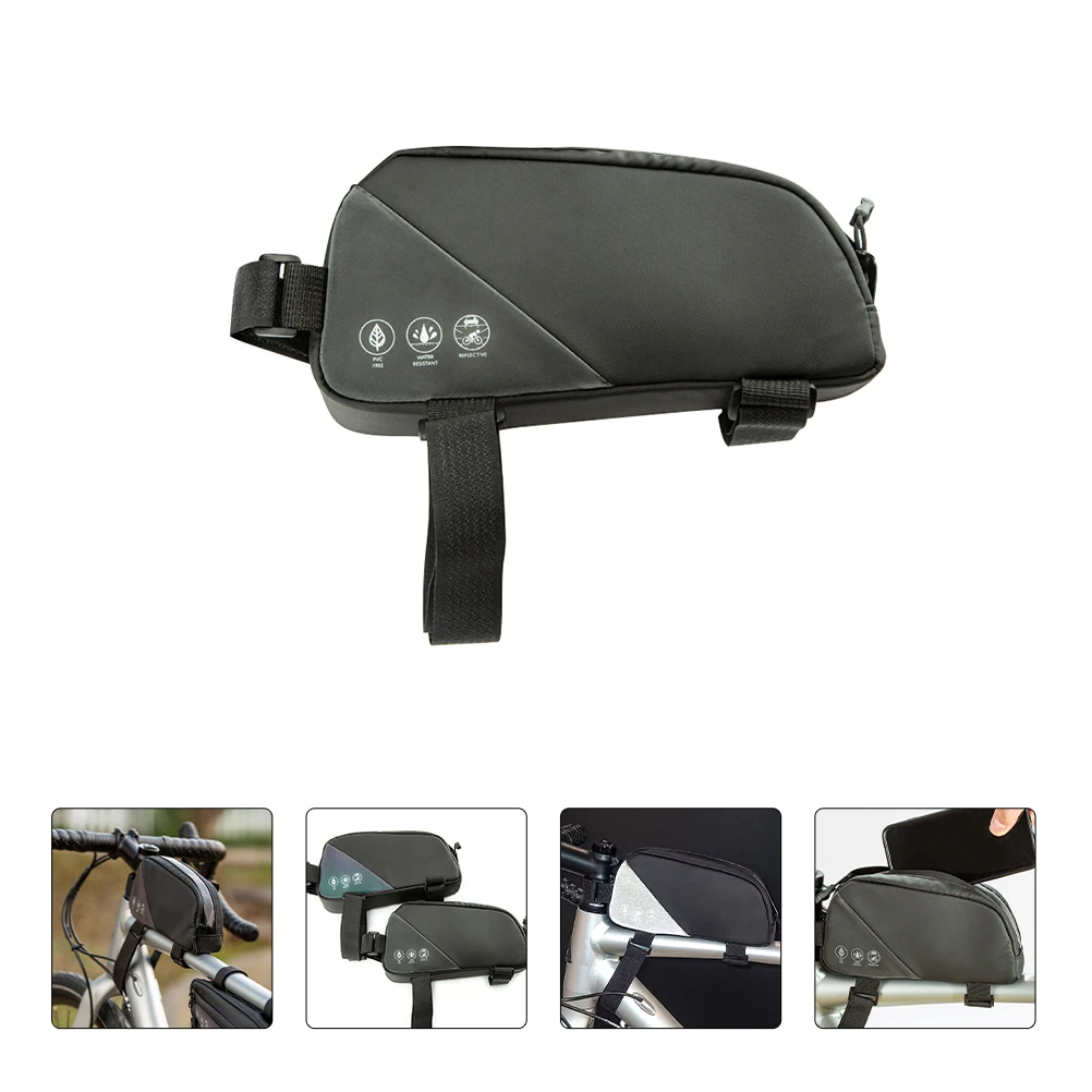 

Водонепроницаемая велосипедная сумка, передняя сумка для хранения на велосипеде, ключи для телефона, рамка для хранения инструментов, непромокаемый дизайн, ежедневно