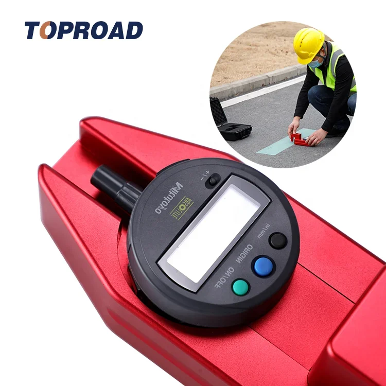 Hot Sale Fast Test New Type Digital Road Marking Film Thickness Gauge Price Road Marking Thickness Measuring Instrument