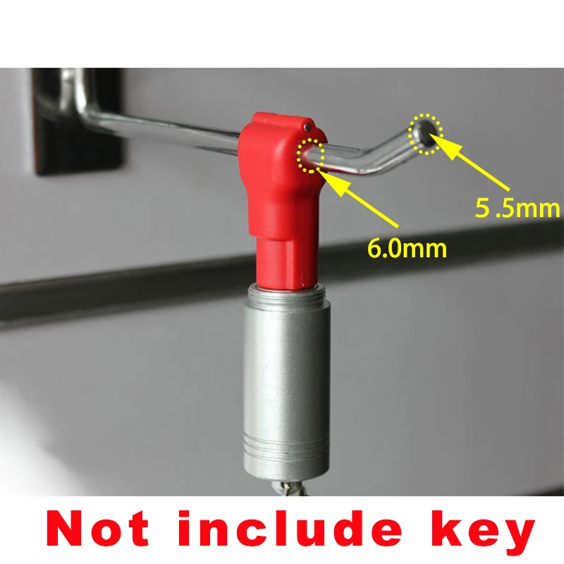 100pcs EAS Security Euroslot hook stop lock hook anti theft Euro tags of retail for Magnetic Lockpick for various Retail