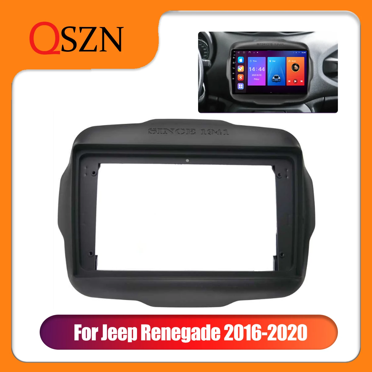 

Автомобильный радиоприемник 2 Din, 9 дюймов, Android, комплект рамок для Jeep Renegade 2016-2020, автомобильная стереосистема, панель приборной панели, облицовочная панель