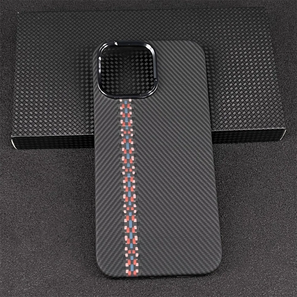 Real Carbon Fiber Phone Case for iPhone 16 Pro Max Ultra Thin Anti-fall Carbon Fiber Hard Cover Cases for iPhone 16 Plus