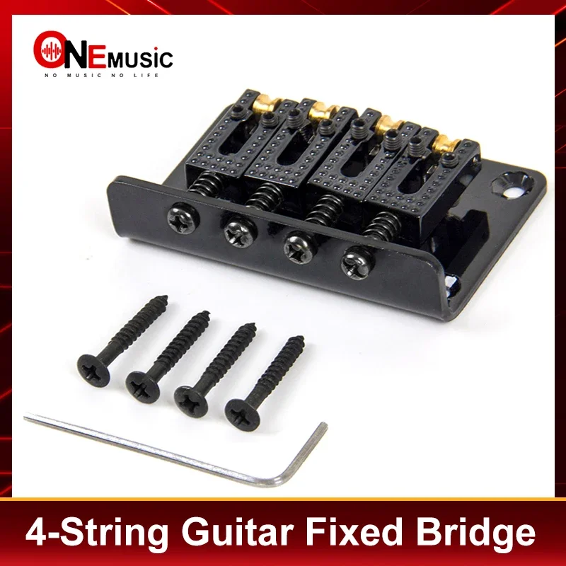 

4-струнная гитара с фиксированным мостом 60x38,5, нижняя часть или корпус с роликовым седлом для гитары Box, черный