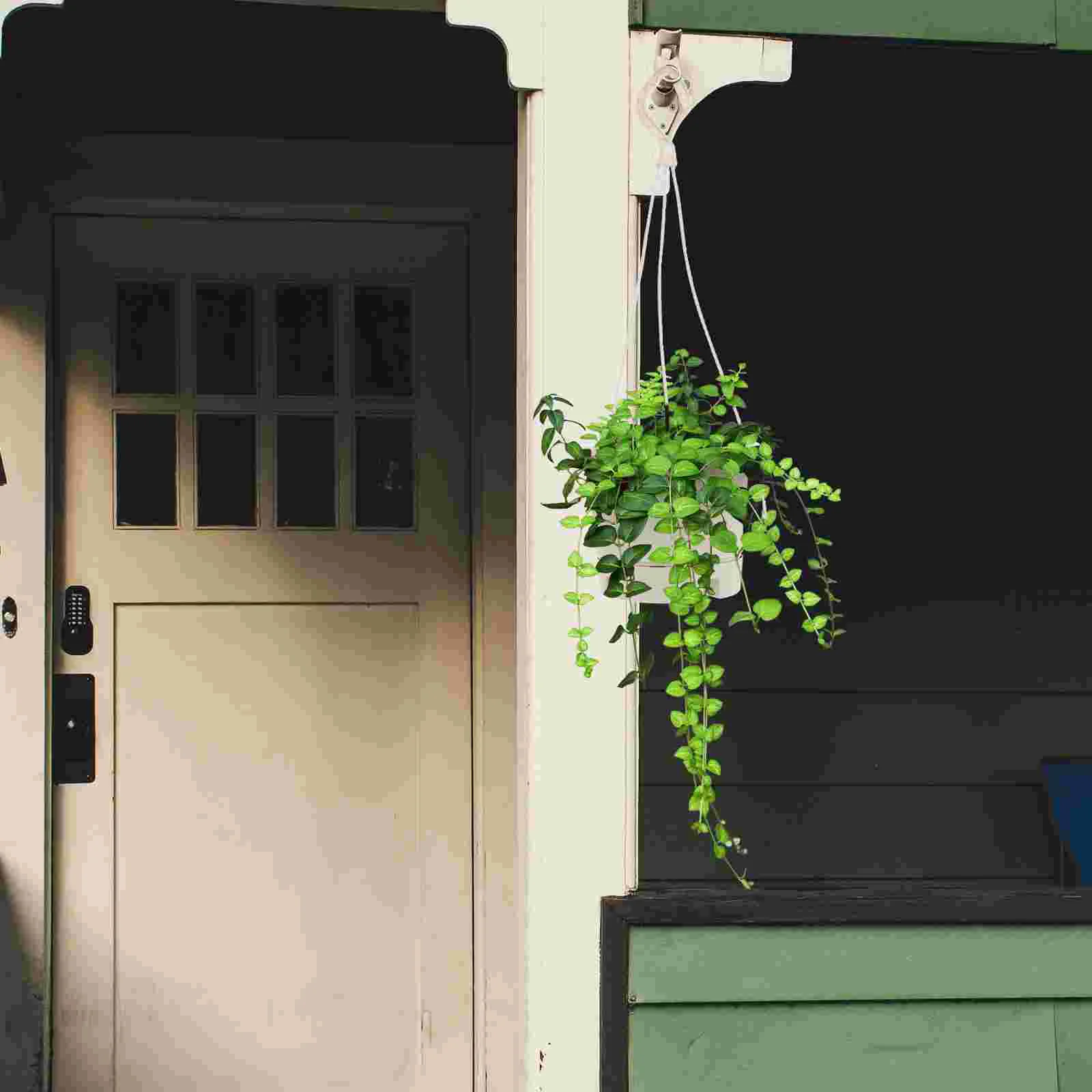 フック付き吸水チェーン,多肉植物用植木鉢,洗面台,プラスチック製植木鉢ホルダー,庭用ポット