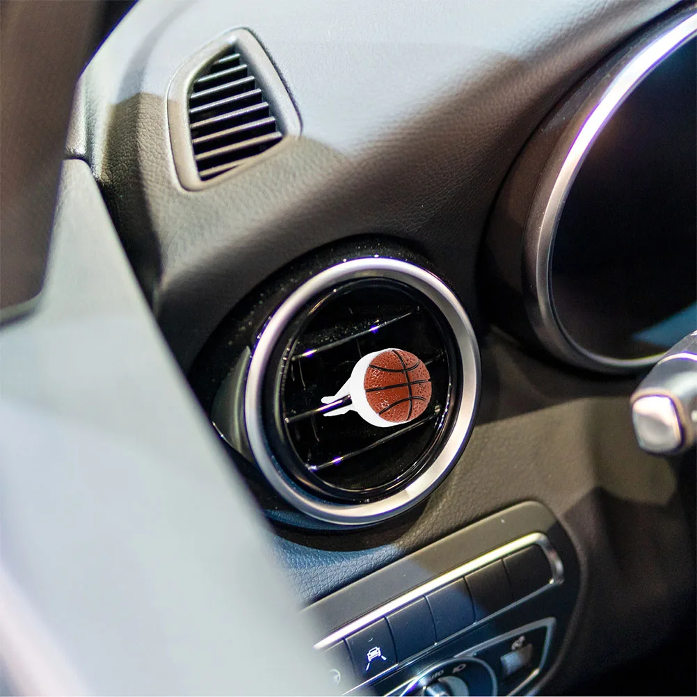

2 Pcs Car Perfume Vent Clips Cute Football Shape Air Freshener Diffuser Long Lasting Aroma Car Interior Accessories