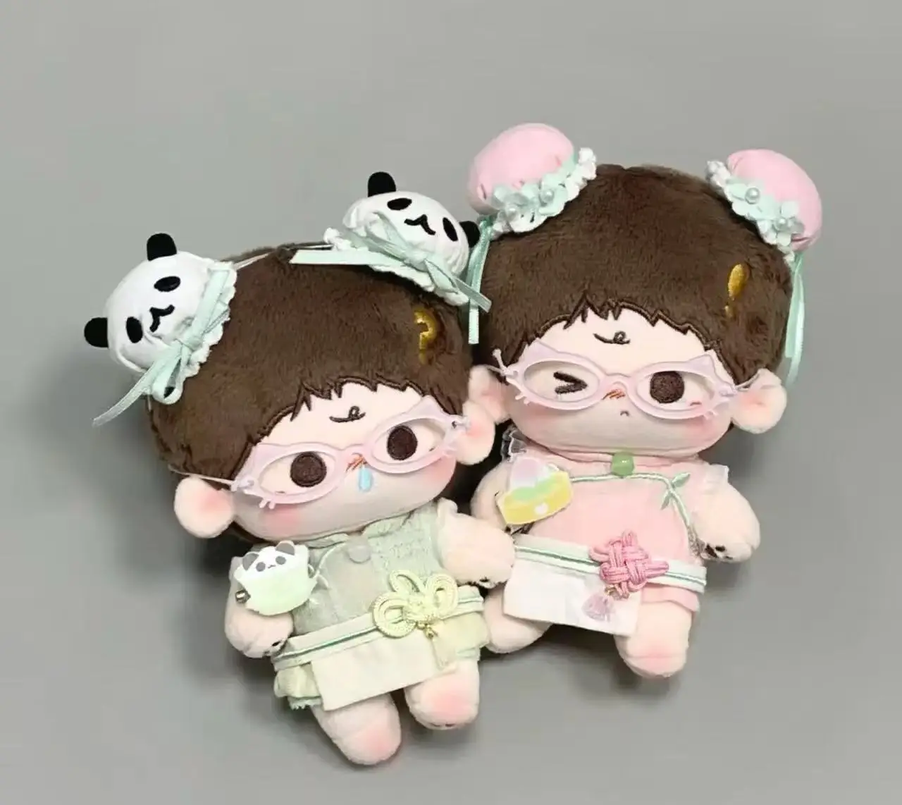 

10cm Cotton Doll Chinese Traditional Doll Clothes With Hair Bun High-Value Cute No Attribute Doll Clothes Accessories