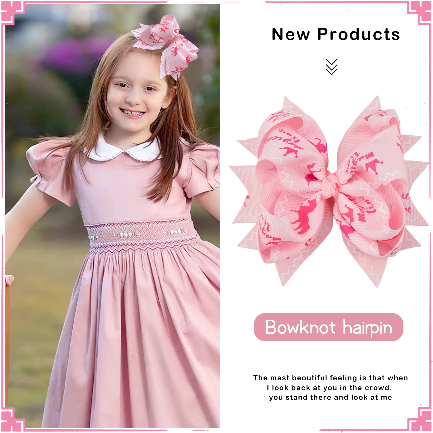 hairpin set lovely hair accessories for kid girls headwear bow headwear children\'s gift2023new pattern