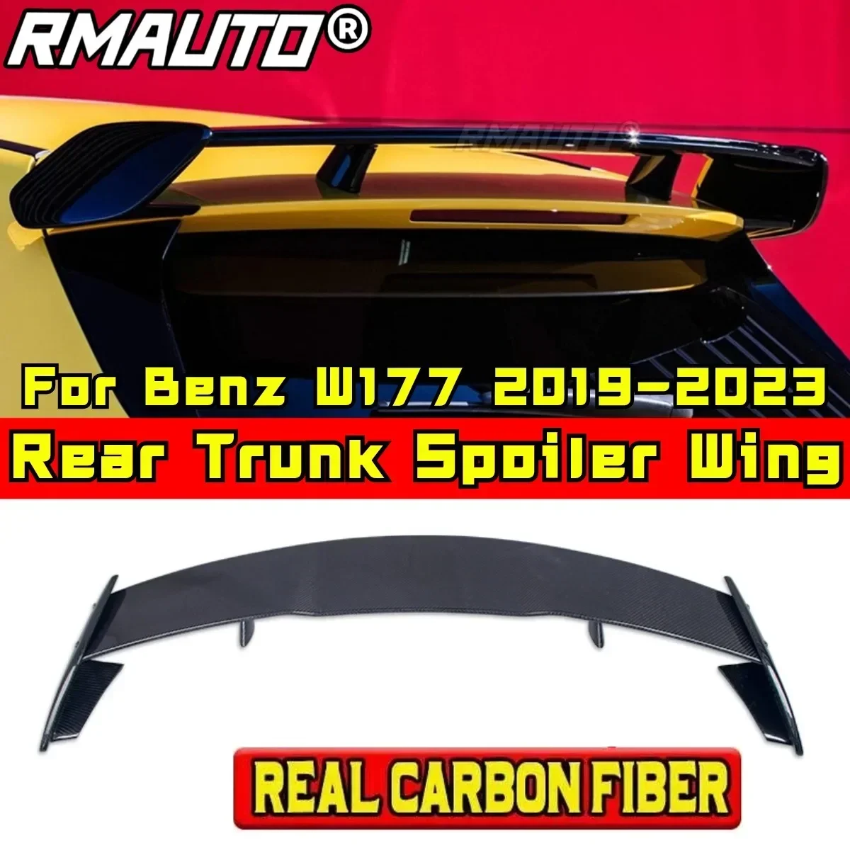 

Car Rear Roof Spoiler Exterior Part Car Rear Spoiler Wing For Mercedes A class W177 A180 A200 A250 A45 2019-2023 Car Accessories