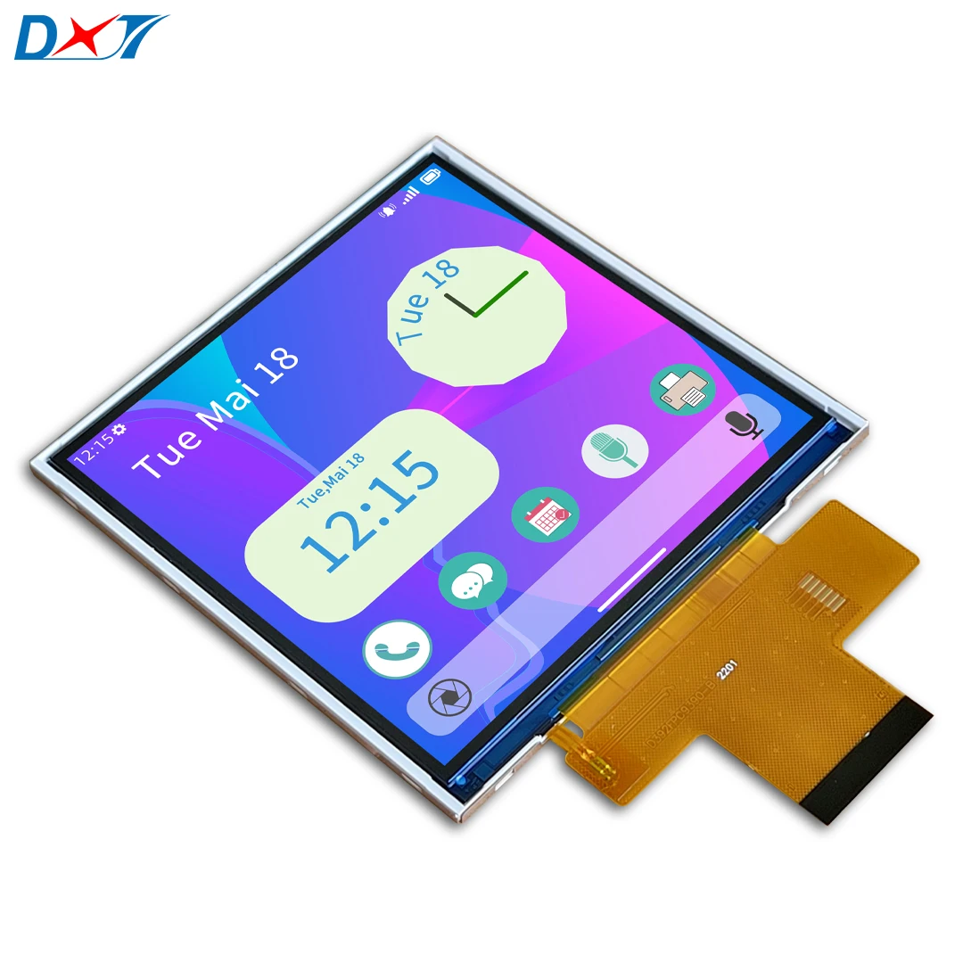 وحدة عرض LCD مربعة ، أو "، أو x ، أو واجهة MCU ، sp7796 ، أو 4 بوصة