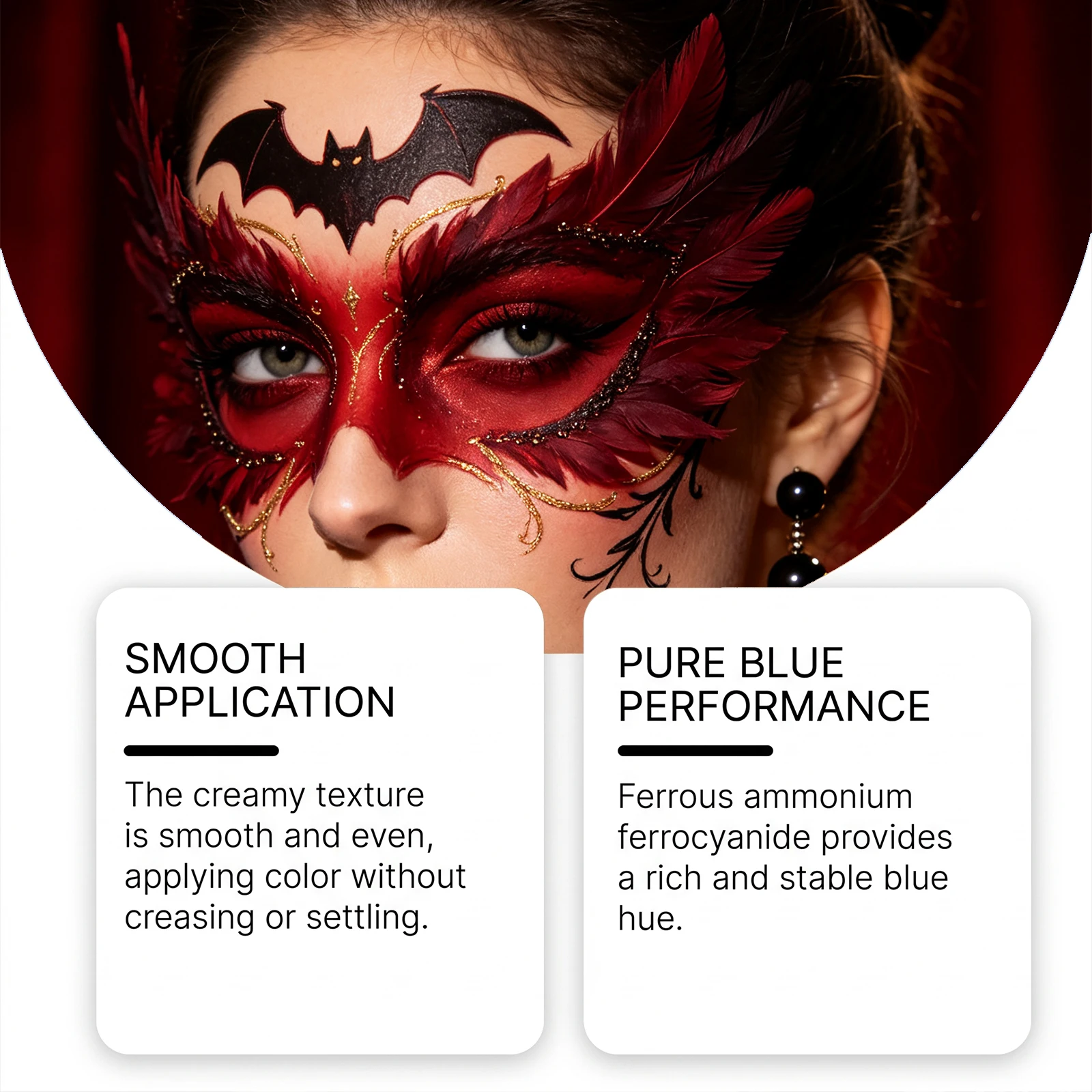 Halloween Face Body Makeup Paint 60g Water Based Non Toxic Washable Rich Pigment Costume Face Painting Gel For Kids Adults Party