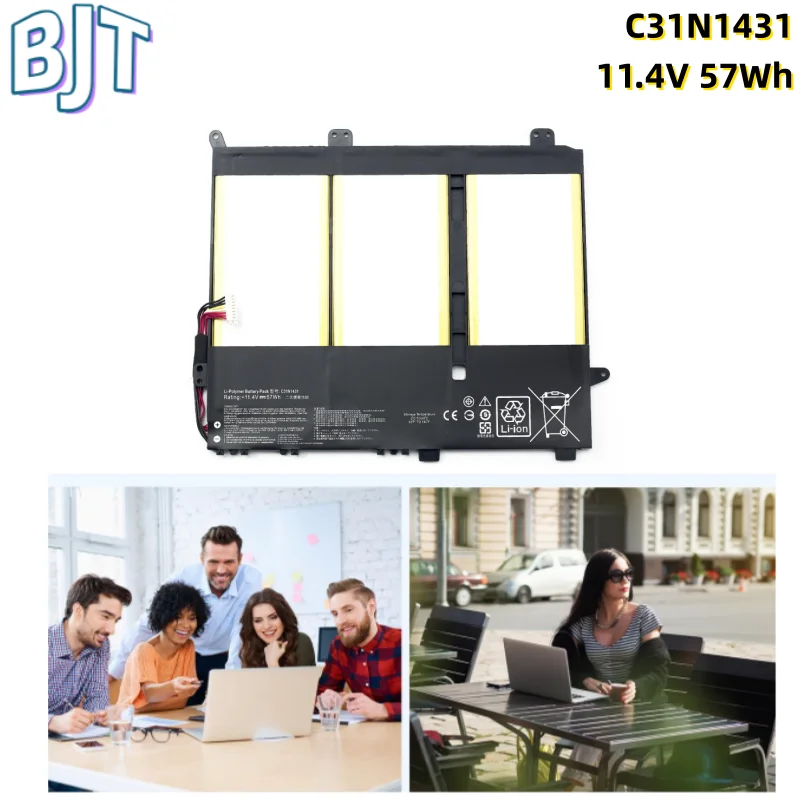 100% New 11.4V 57Wh C31N1431 Laptop Battery 6Cell for Asus R416SA R416NA L403SA L403NA E403NA E403SA L403NA-GA013TS GA018TS
