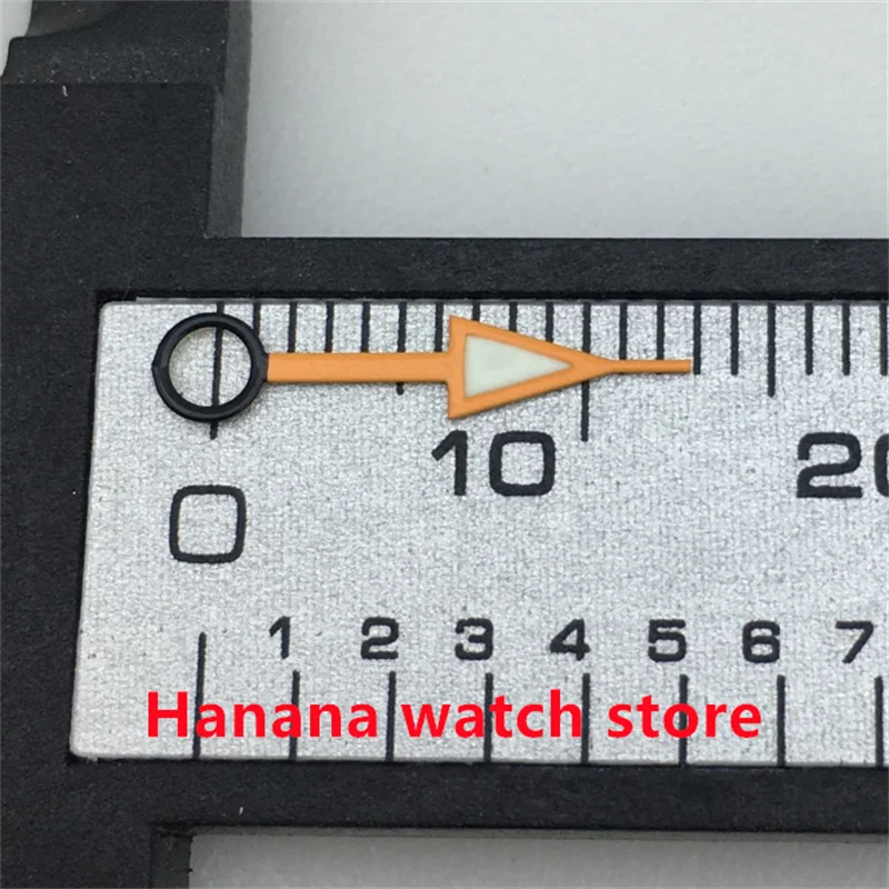 Новая стрелка GMT, серебристая, красная, оранжевая, зеленая, светящаяся, подходит для механизма HH34.