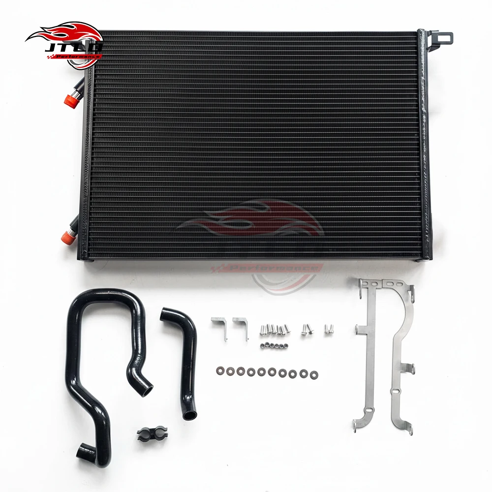 JT-PC145 Performance Intercooler for Audi RS4 B9 Avant RS5 F5 Coupe Sportback Larger Volume TIG Welded Cast End Tanks