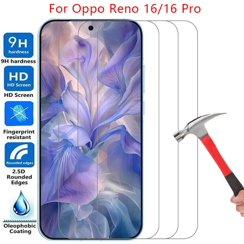 phone case for oppo reno 16 pro 5g tempered glass on reno16 16pro reno16pro 5 g back cover 360 opp opo opporeno 16case procase