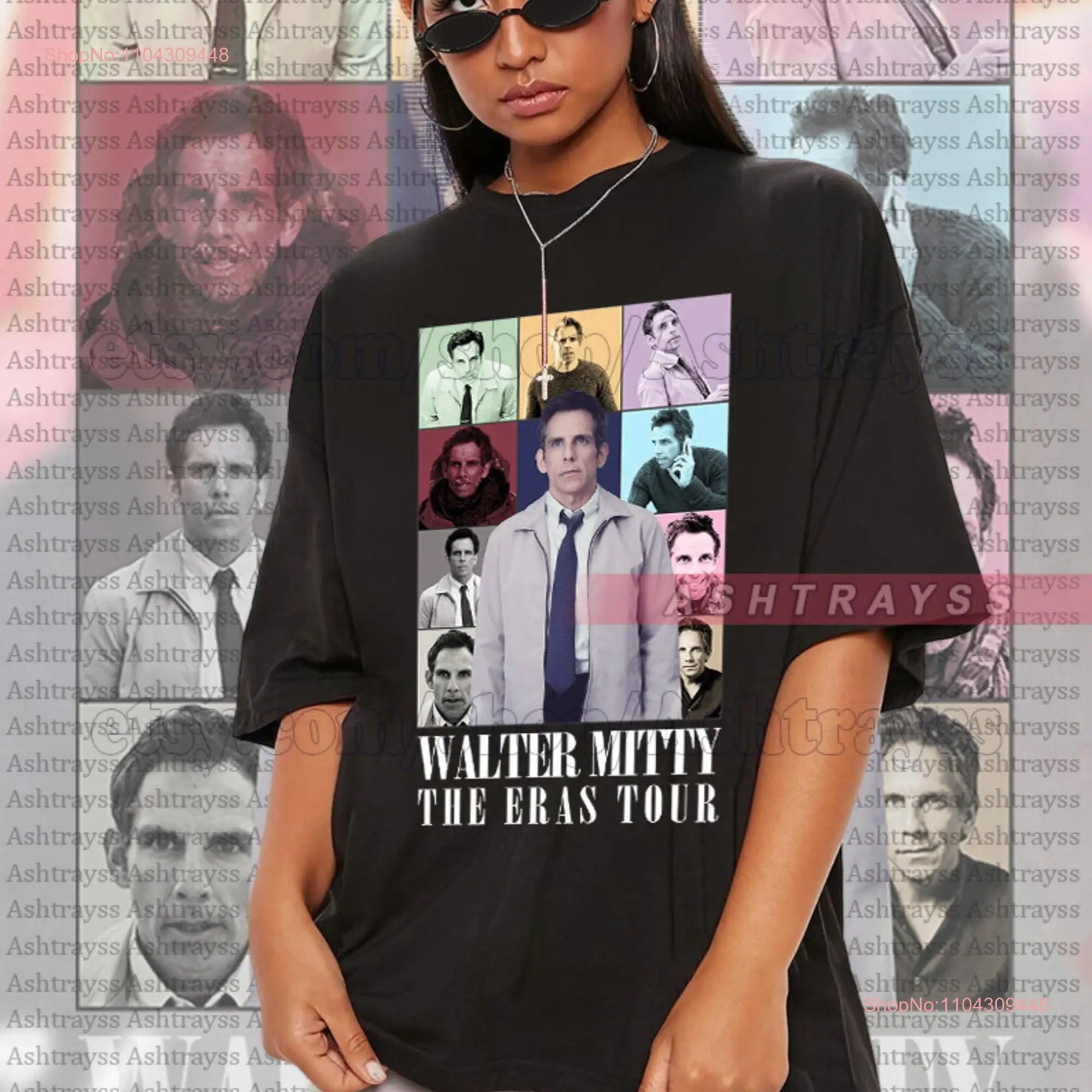 Walter Mitty Ben Stiller The Eras Tour tee long or short sleeves