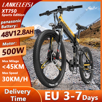 Lankeleisi XT750 Sports Edition E-Bike 500W 48V12.8ah Off-road Electric Bicycle Aldult 26 Inch Tire City Foldable Electric Bike