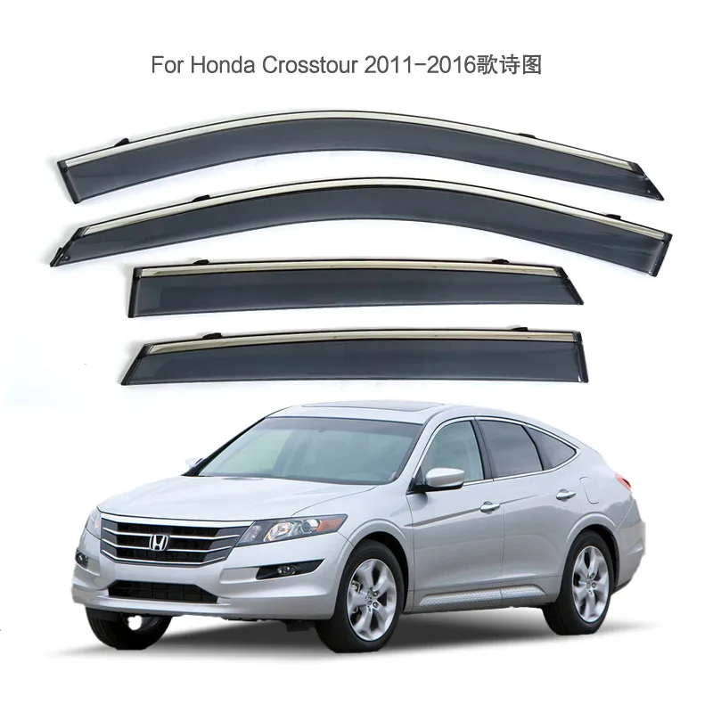

Specially used for Honda 2011-2016 Geshitu rain and shine shield injection molding thickened window rain eyebrow
